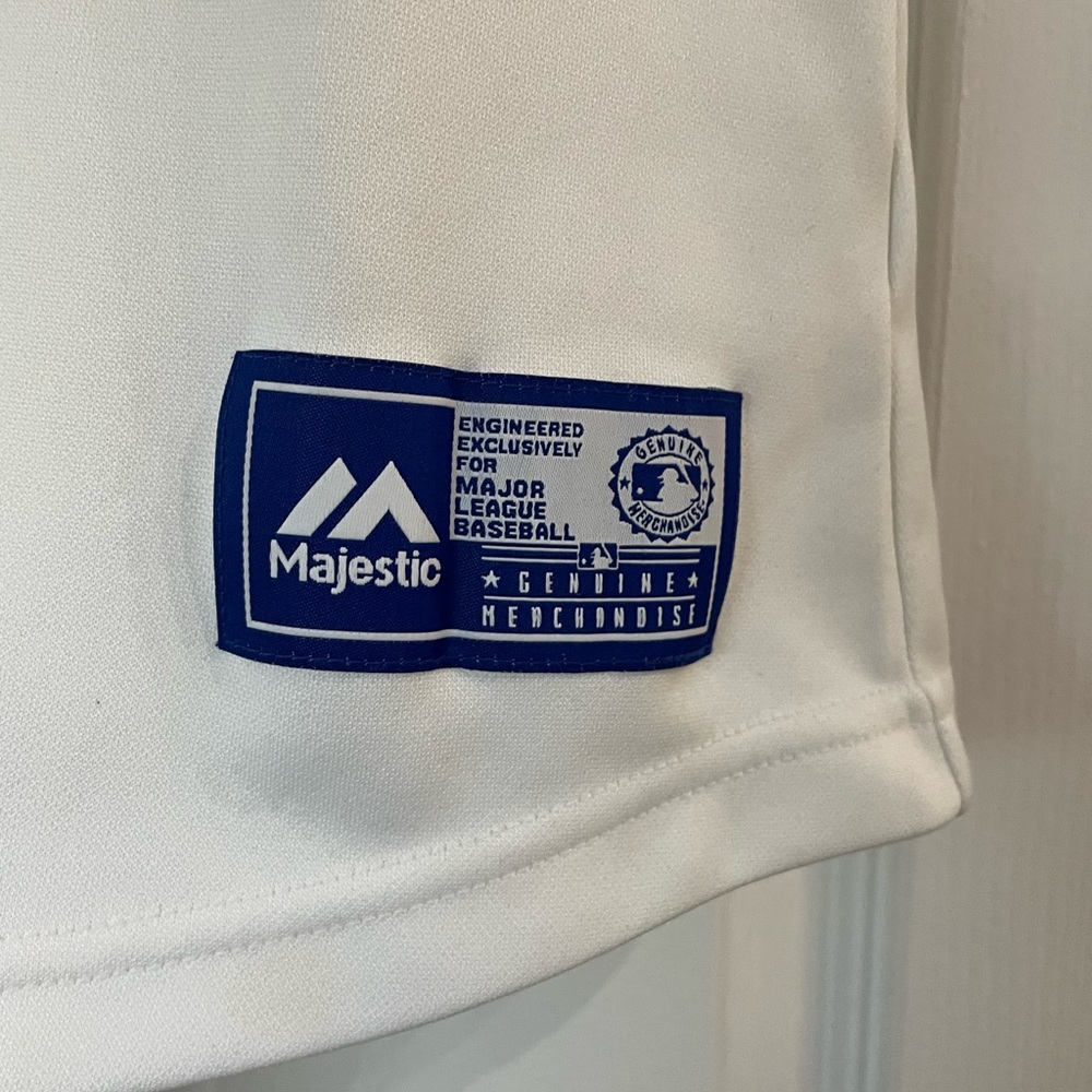 Women's White and Blue LA Jersey - Picture 4 of 5